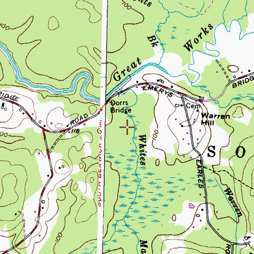 Topographic Map of Town of South Berwick, ME