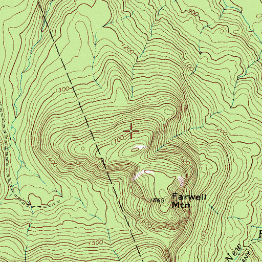 Topographic Map of Unorganized Territory of South Oxford, ME
