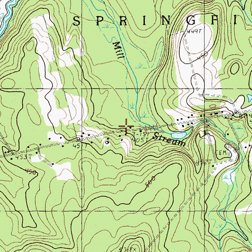 Topographic Map of Town of Springfield, ME