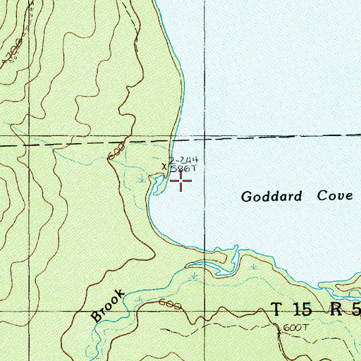 Topographic Map of Unorganized Territory of Square Lake, ME