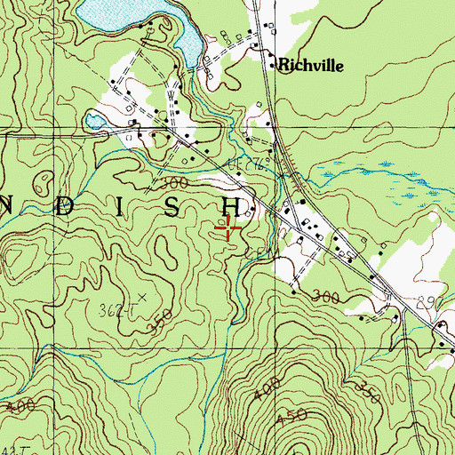 Topographic Map of Town of Standish, ME