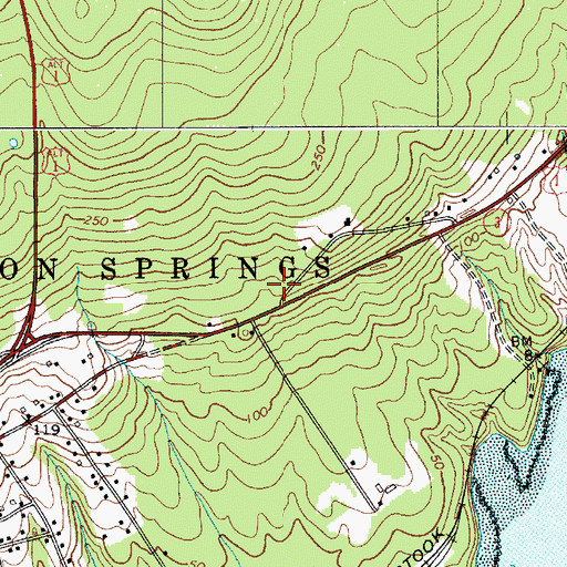 Topographic Map of Town of Stockton Springs, ME