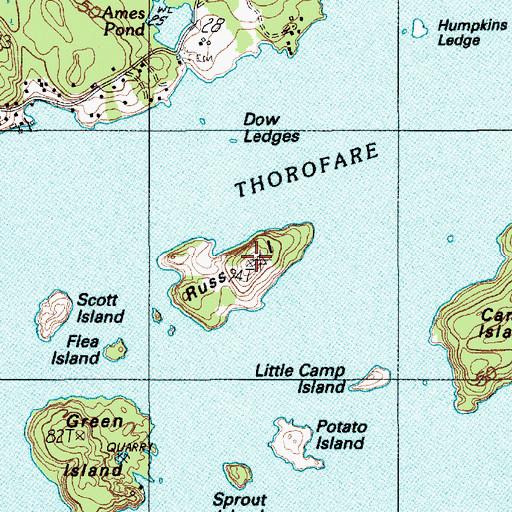 Topographic Map of Town of Stonington, ME