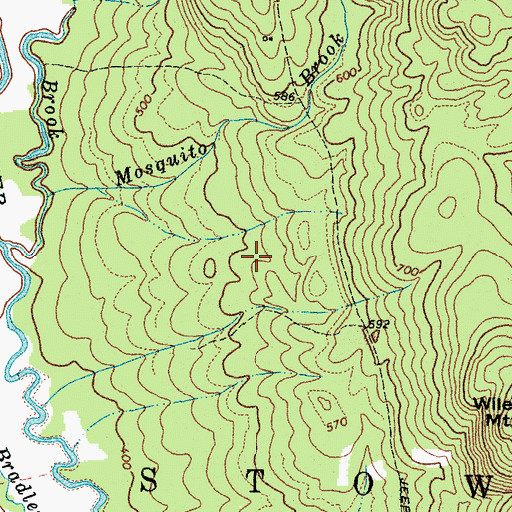 Topographic Map of Town of Stow, ME