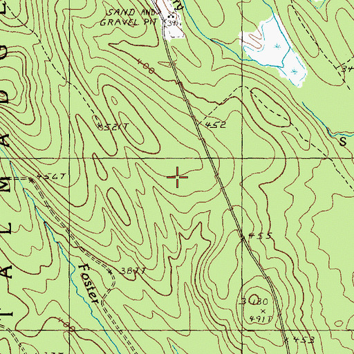 Topographic Map of Town of Talmadge, ME