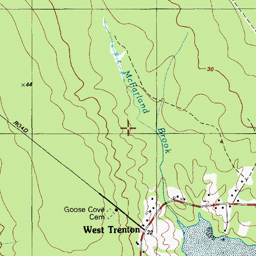 Topographic Map of Town of Trenton, ME