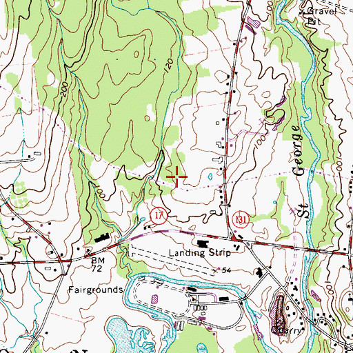 Topographic Map of Town of Union, ME