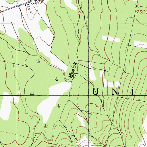 Topographic Map of Town of Unity, ME