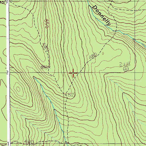 Topographic Map of Town of Wade, ME