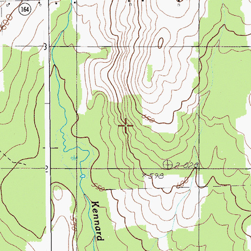 Topographic Map of Town of Washburn, ME