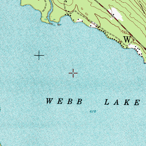 Topographic Map of Town of Weld, ME