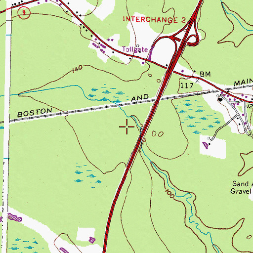 Topographic Map of Town of Wells, ME
