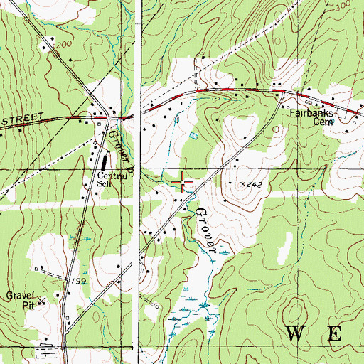 Topographic Map of Town of West Gardiner, ME