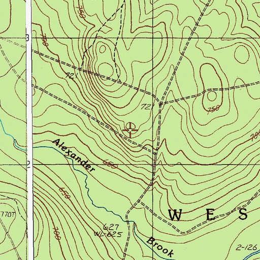 Topographic Map of Town of Westmanland, ME