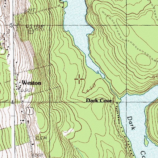 Topographic Map of Town of Weston, ME