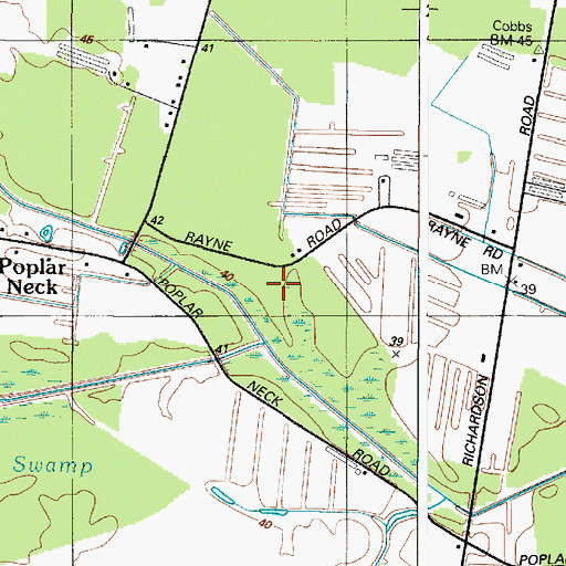 Topographic Map of Aydelotte Branch, MD