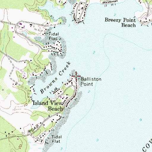 Topographic Map of Balliston Point, MD
