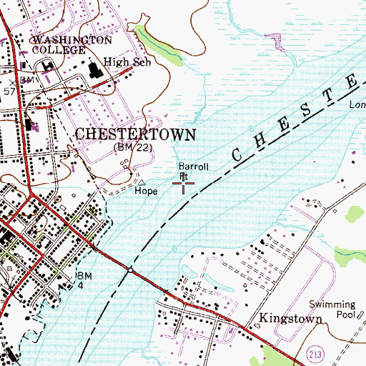 Topographic Map of Barroll Point, MD
