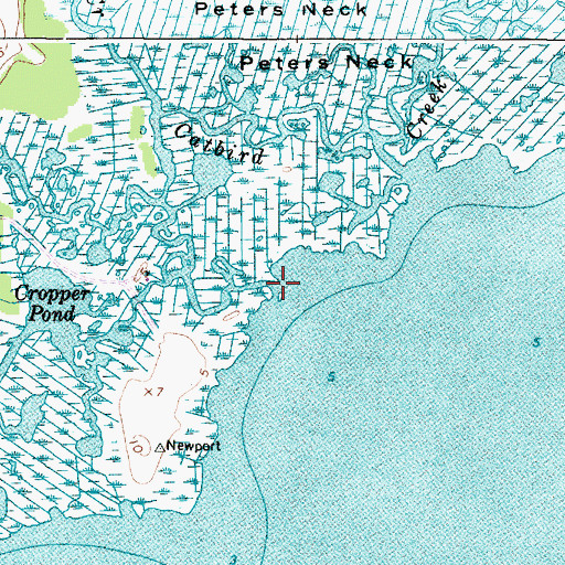 Topographic Map of Bassett Creek, MD