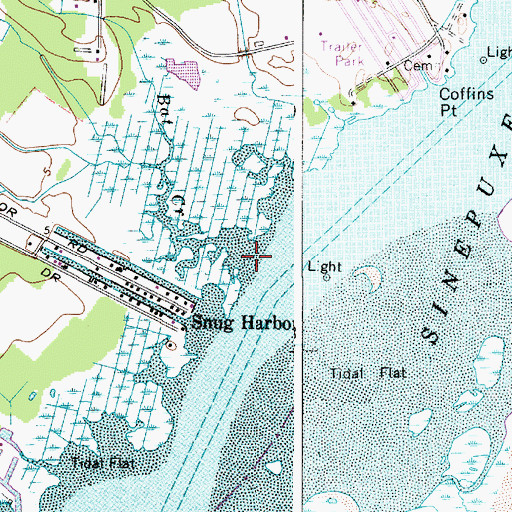 Topographic Map of Bat Creek, MD