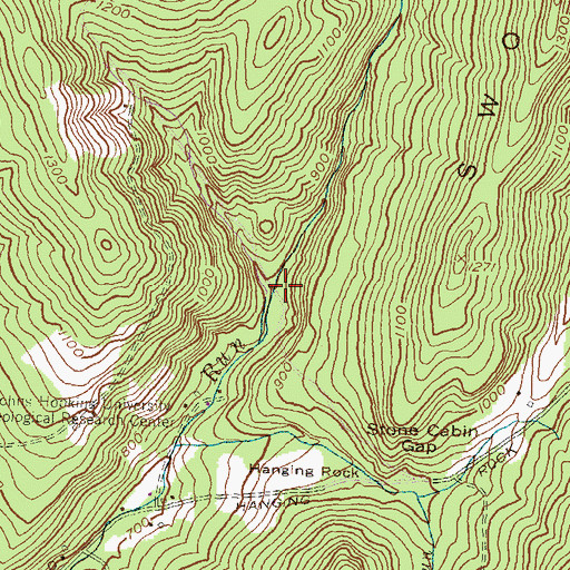 Topographic Map of Bear Pond Hollow, MD