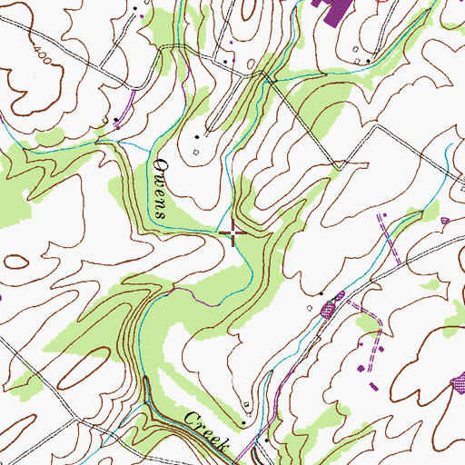 Topographic Map of Beaver Branch, MD