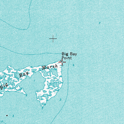 Topographic Map of Big Bay Point, MD