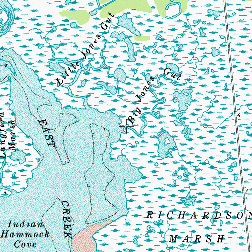 Topographic Map of Big Jones Gut, MD