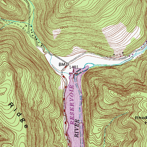 Topographic Map of Big Run, MD