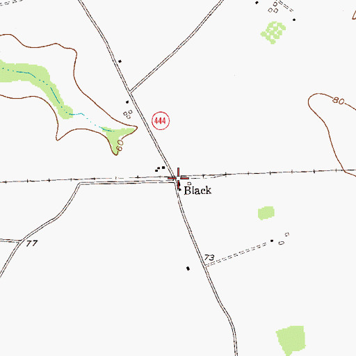 Topographic Map of Black, MD