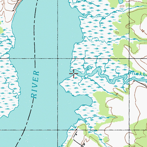 Topographic Map of Blinkhorn Creek, MD