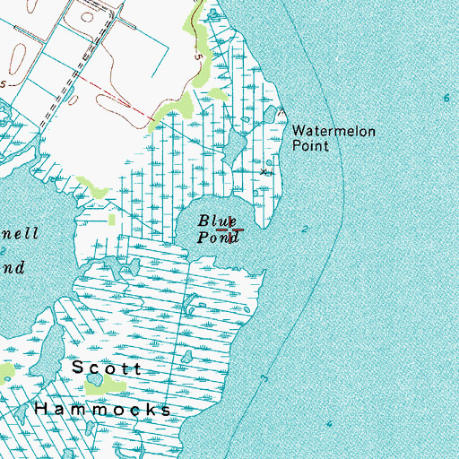 Topographic Map of Blue Pond, MD