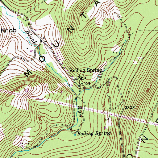 Topographic Map of Boiling Spring School, MD