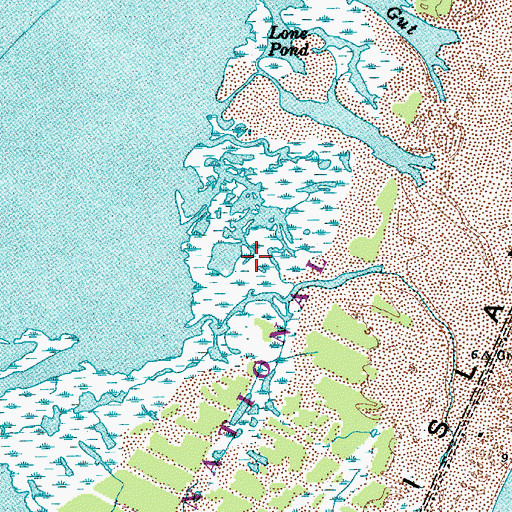 Topographic Map of Bounder Pond, MD