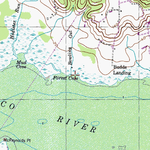 Topographic Map of Bowling Gut, MD