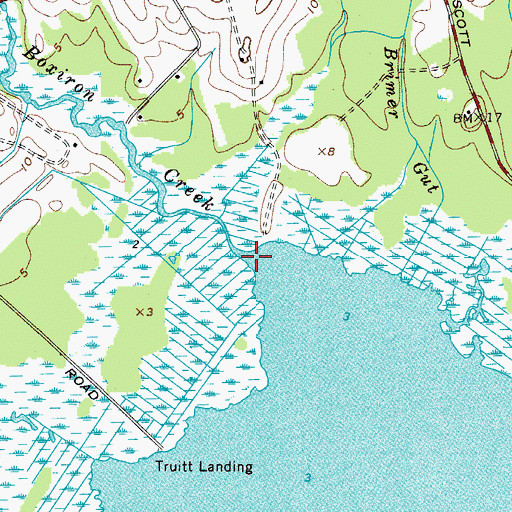 Topographic Map of Boxiron Creek, MD