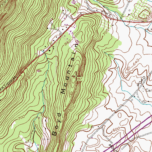 Topographic Map of Boyd Mountain, MD