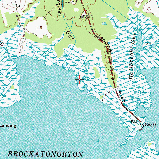 Topographic Map of Colburns Gut, MD