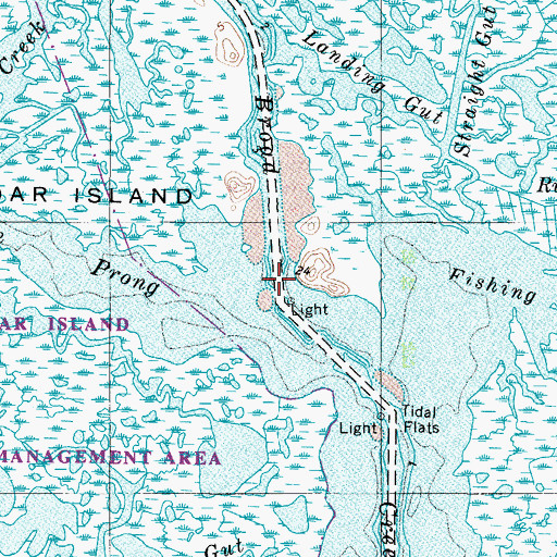 Topographic Map of Broad Creek, MD