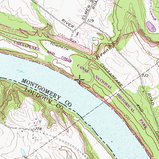 Topographic Map of Broad Run, MD