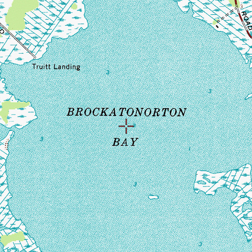Topographic Map of Brockatonorton Bay, MD