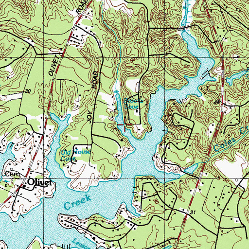 Topographic Map of Brooks Cove, MD