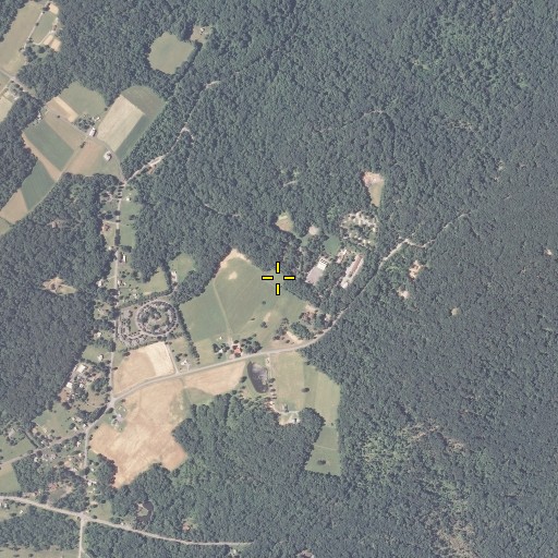Aerial/Satellite Image of Browns Cemetery, MD
