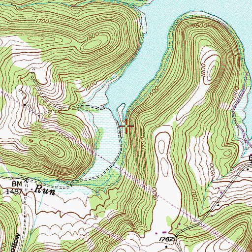 Topographic Map of Buffalo Run, MD