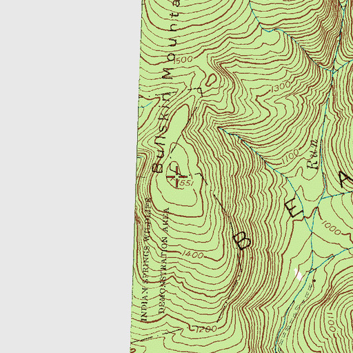 Topographic Map of Bullskin Mountain, MD