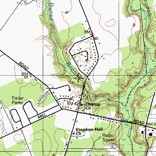 Topographic Map of Burnt Pond, MD