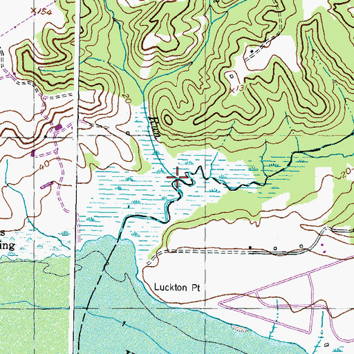 Topographic Map of Burroughs Run, MD