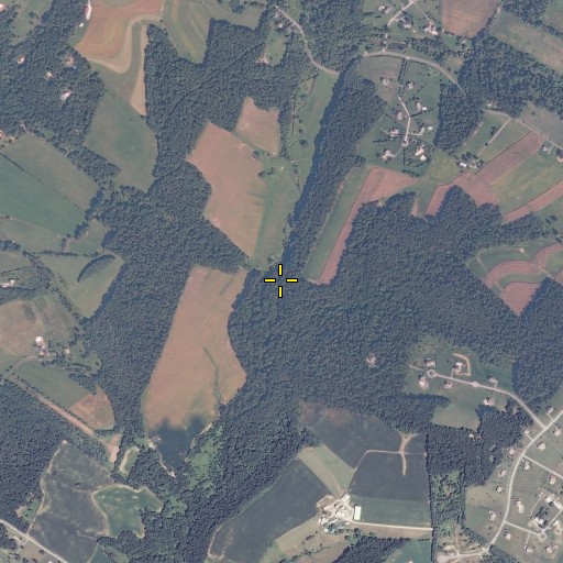 Aerial/Satellite Image of Cabbage Spring Branch, MD