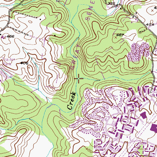 Topographic Map of Cabin Branch, MD