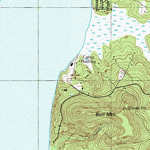 Topographic Map of Camp Rodney, MD